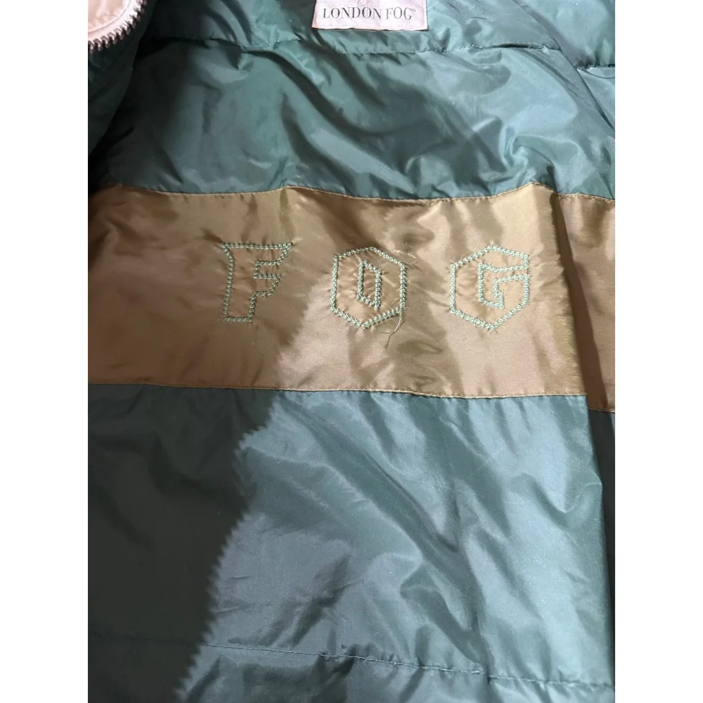 London Fog Mens Field Jacket Cream XL Long Quilted Lining Full Zip Utility Coat - Picture 4 of 16